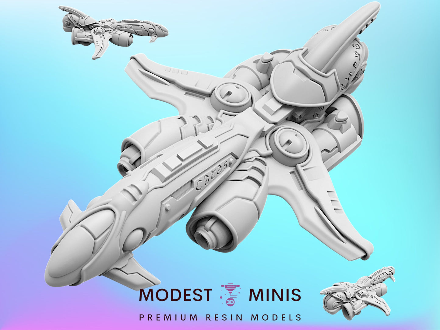 Cybernetic Reconnoitier Ship - 32mm Scale Sci Fi Helldivers Proxy | Papsikels