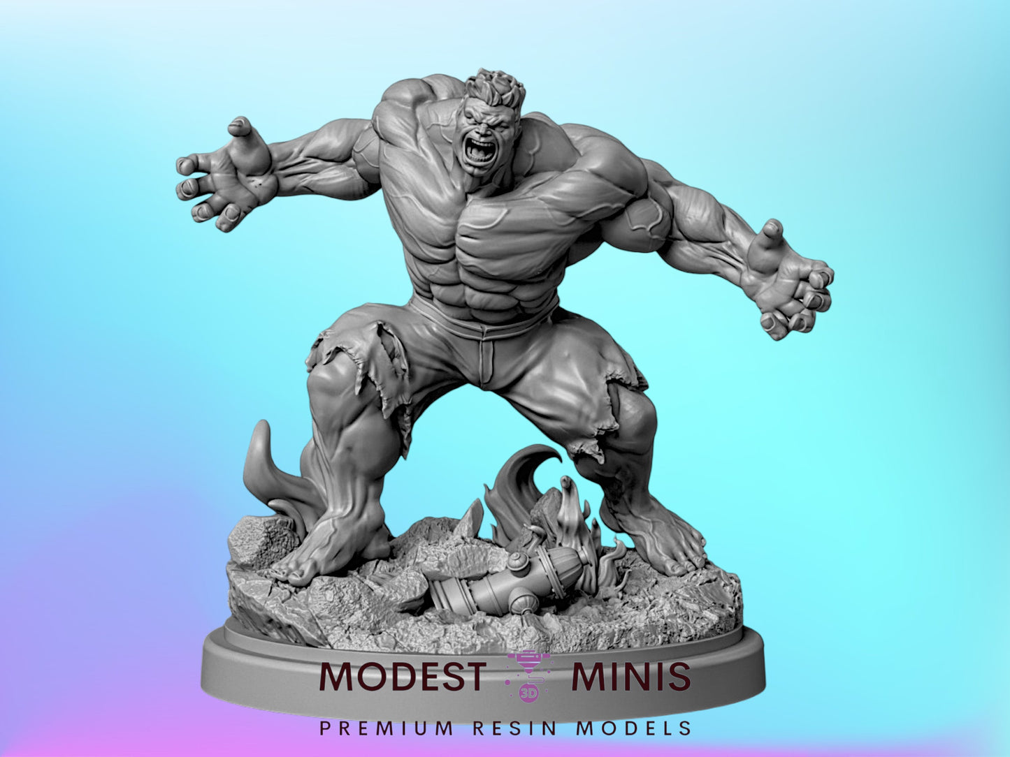 Red General | Hulk 32mm - 40mm Mini | Crisis Protocol Proxy | Superhero | Hall of Heroes