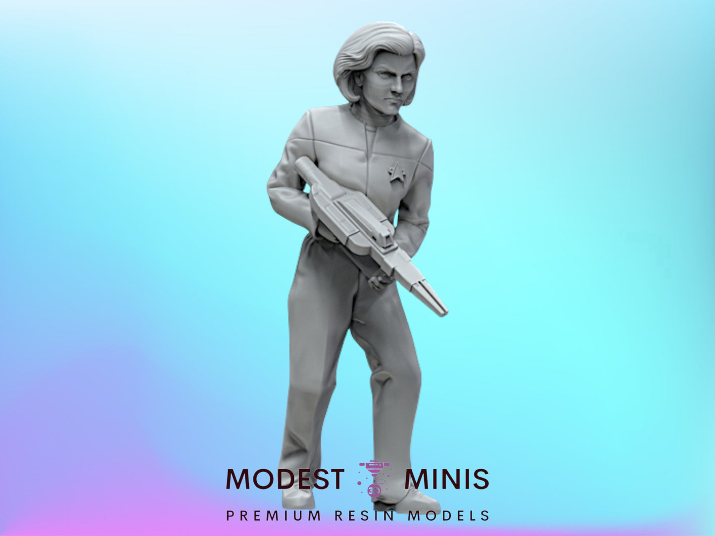 Resolute Starship Captain - 28mm - 40mm Scale | D&D | Star Trek Mini