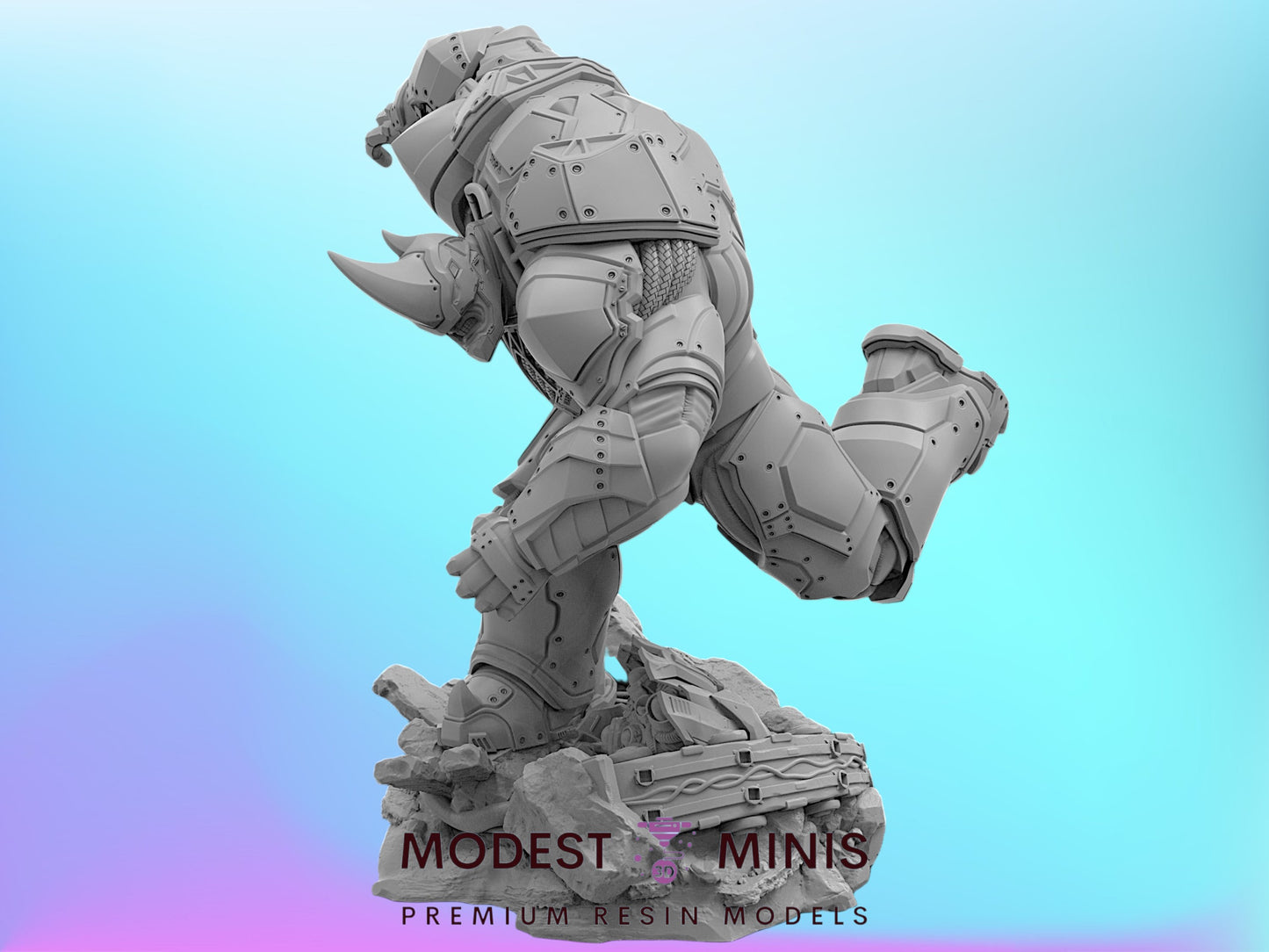 Rhino | 32mm - 40mm Mini | Crisis Protocol Proxy | Superhero | Trident