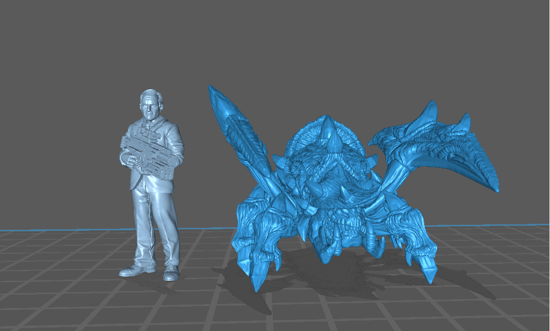 Insectoid Alien Evolved Hacker Roach - 32mm Scale Sci Fi Starcraft | Papsikels