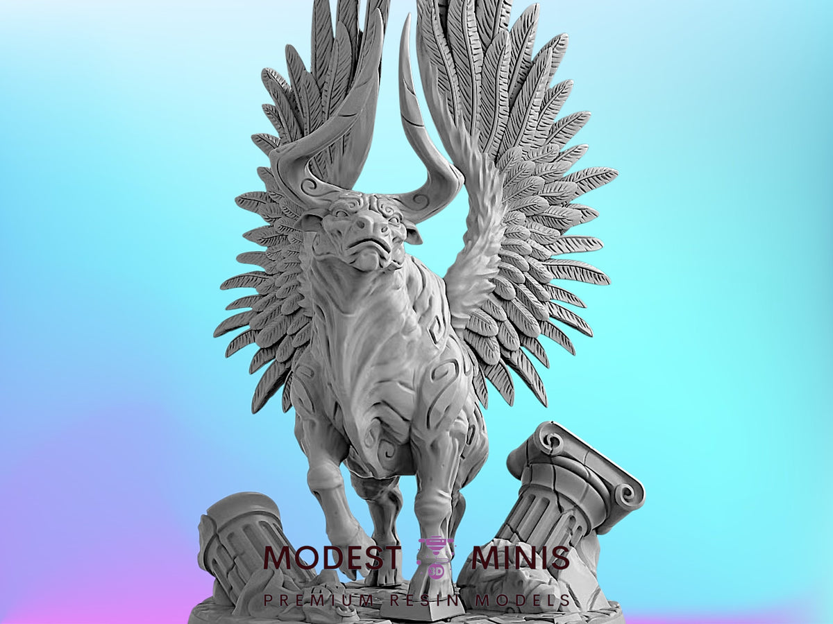 Sacred Bull Knossus | 28mm - 75mm Scale Resin Minis | DnD | Frostgrave Artisan Minotaur