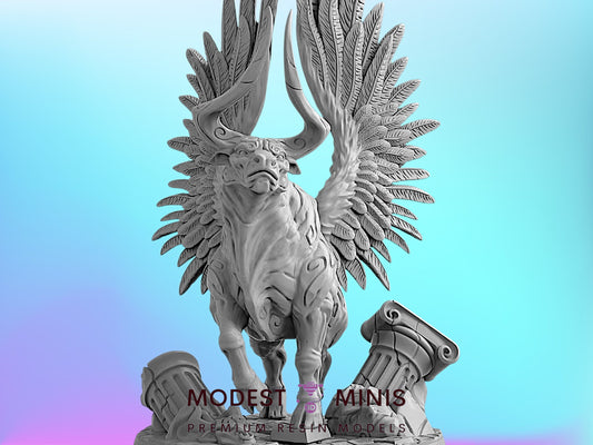 Sacred Bull Knossus | 28mm - 75mm Scale Resin Minis | DnD | Frostgrave Artisan Minotaur