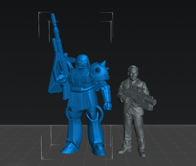 Darth Saku - 28mm+ Scale Miniature | Sci fi | Cyberpunk | Papsikels