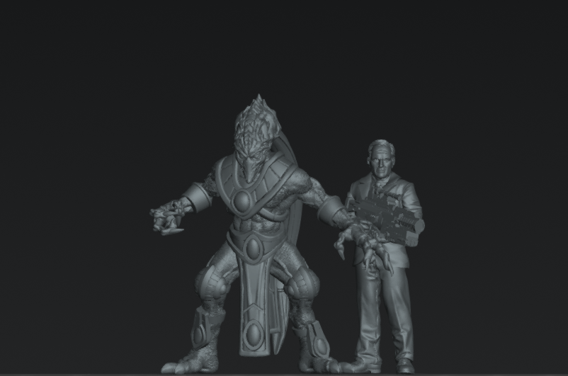 Sapient Supplicants | 28mm+ Scale Miniature | Sci fi | Papsikels