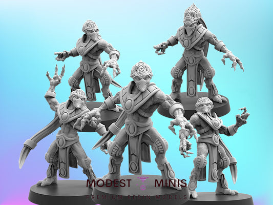 Sapient Supplicants | 28mm+ Scale Miniature | Sci fi | Papsikels