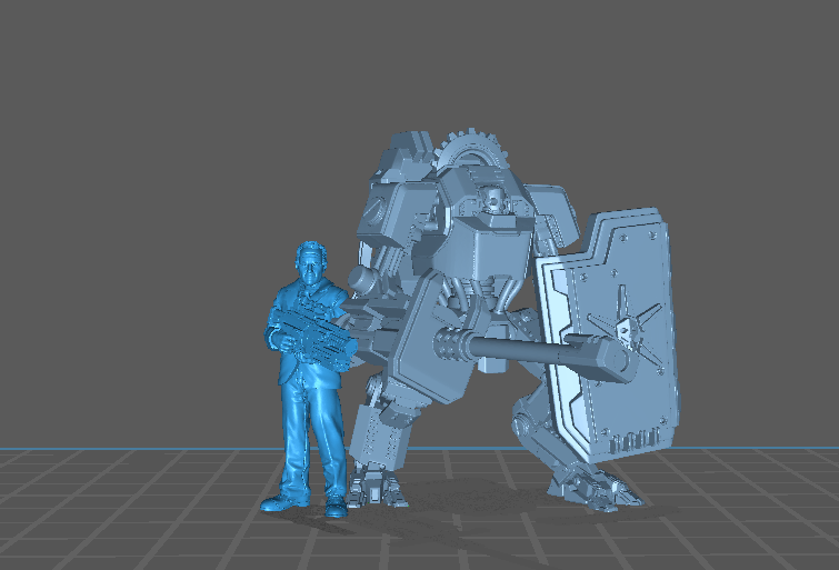 Compumaton Cannon Protectors - 32mm Scale Sci Fi Helldivers | Papsikels