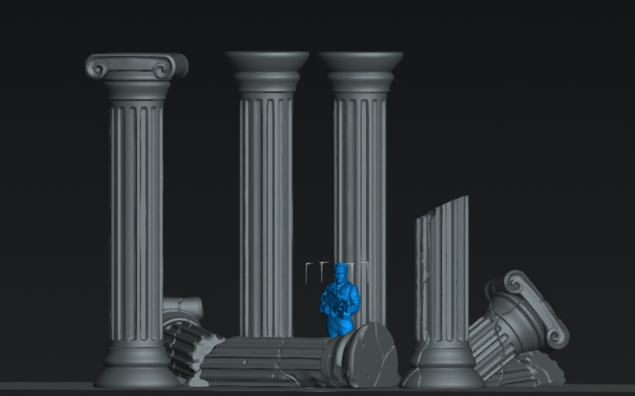 Minoc Columns | 28mm - 75mm Scale Resin Minis | DnD | Frostgrave Artisan Minotaurs