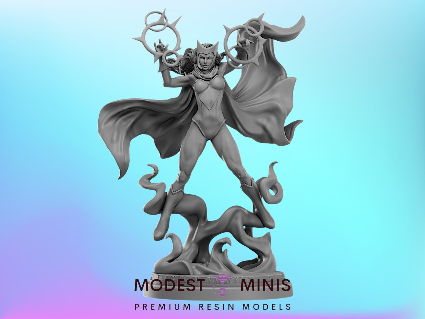 Scarlet Witch | 32mm - 40mm Mini | Crisis Protocol Proxy | Superhero | Hall of Heroes