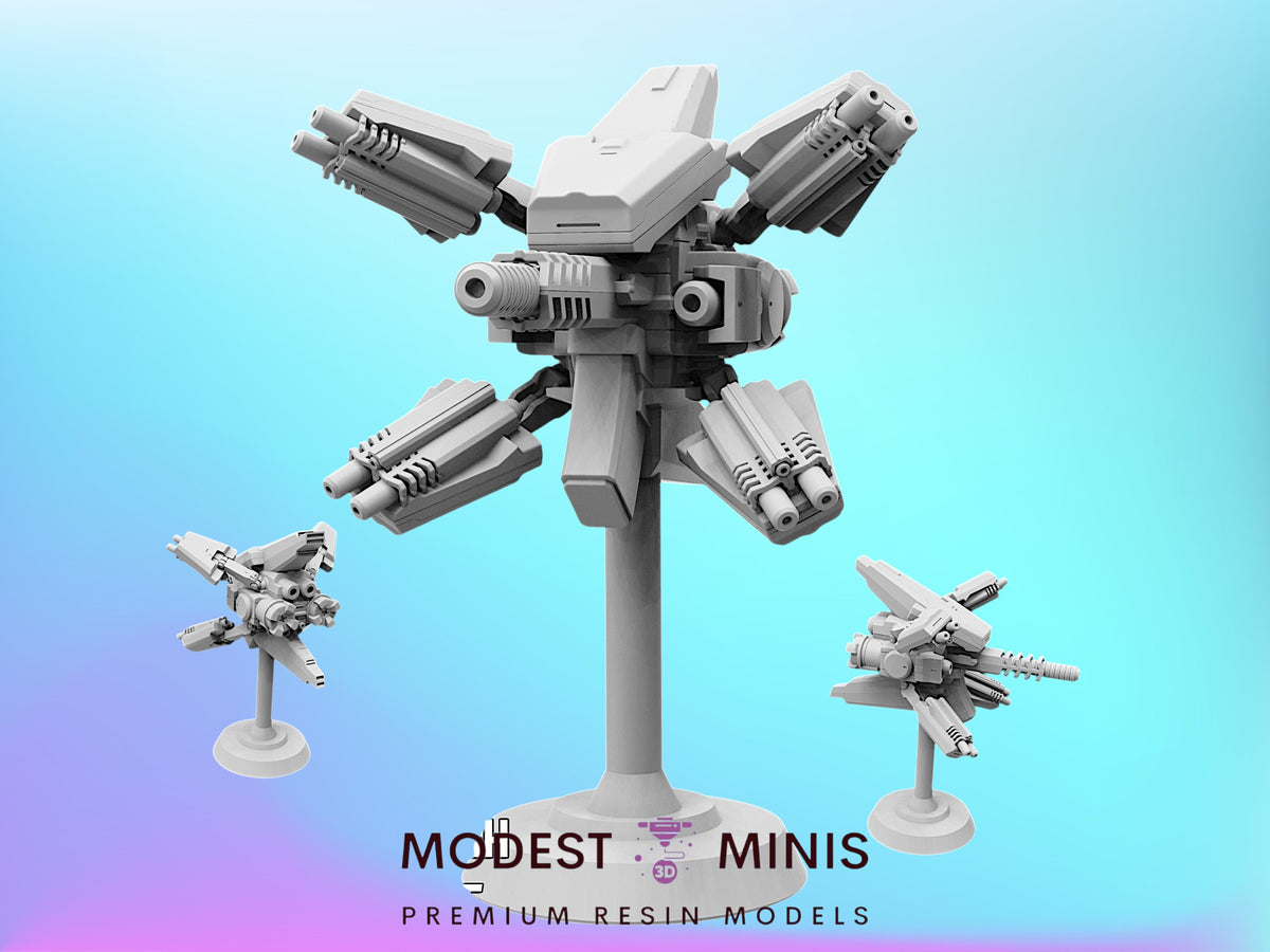 FKMSA Sentry Drone - 28mm - 100mm Scale Cyberpunk Miniature | Papsikels