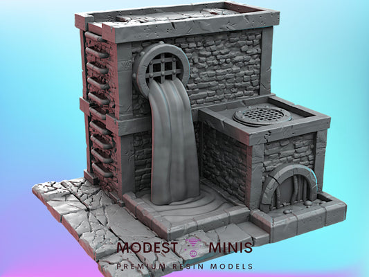 Sewer Pipe Platform | 28mm - 40mm Scale | Survivor Terrain | Crisis Protocol Terrain | C27
