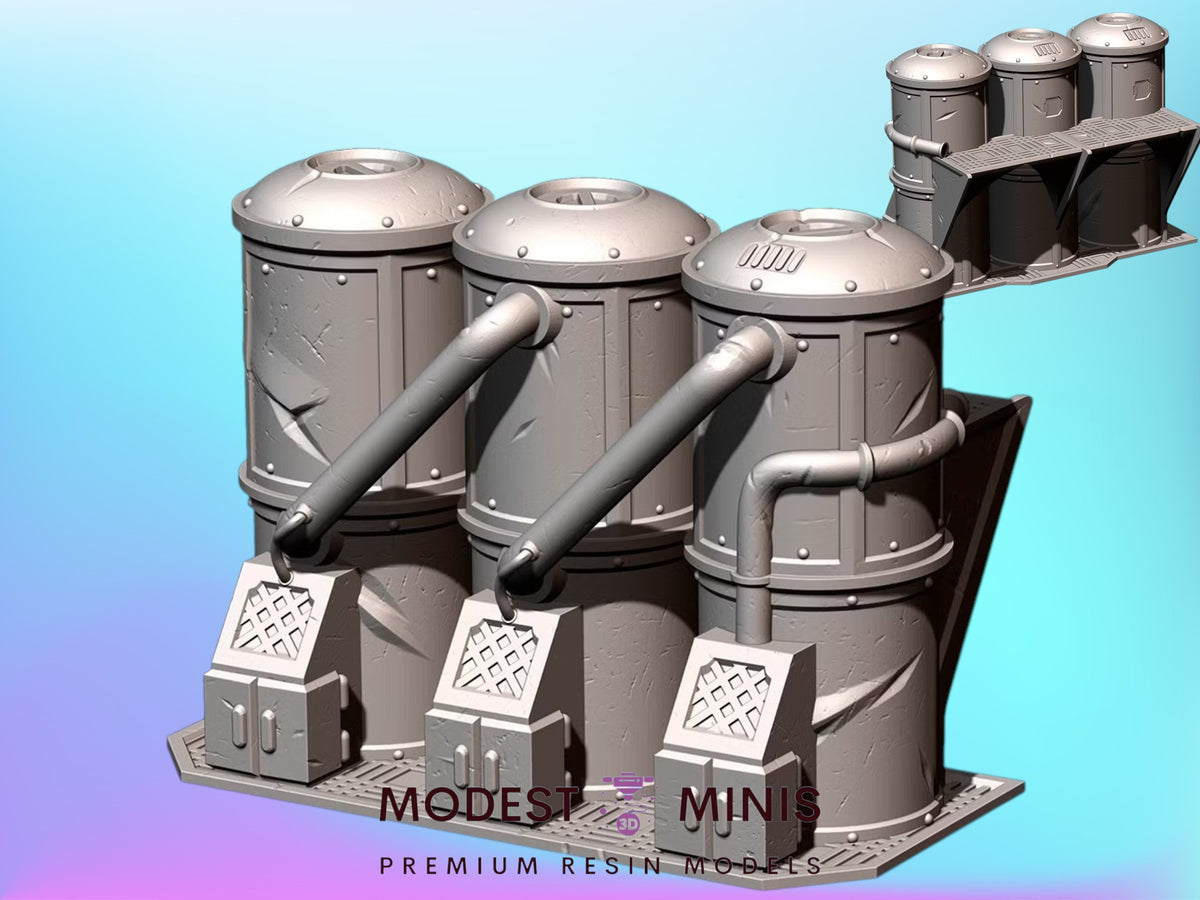Industrial Sector | 28mm - 40mm Scale | Survivor Terrain | Badlands Terrain | Txarli