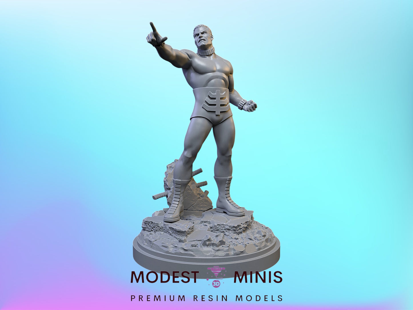 Silver Age Unus | 32mm - 40mm Mini | Crisis Protocol Proxy | Superhero | C27