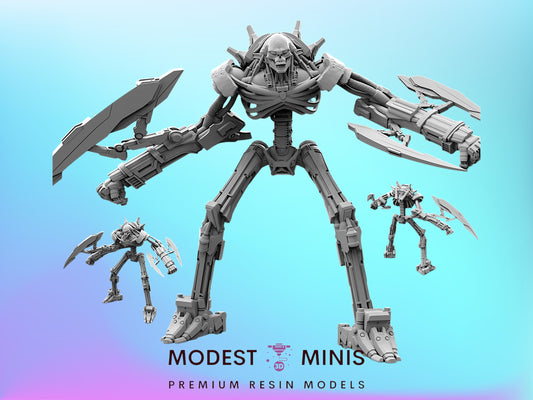 Cyber Skele Droid 2 - 32mm Scale Cyberpunk Shadowrun | Papsikels