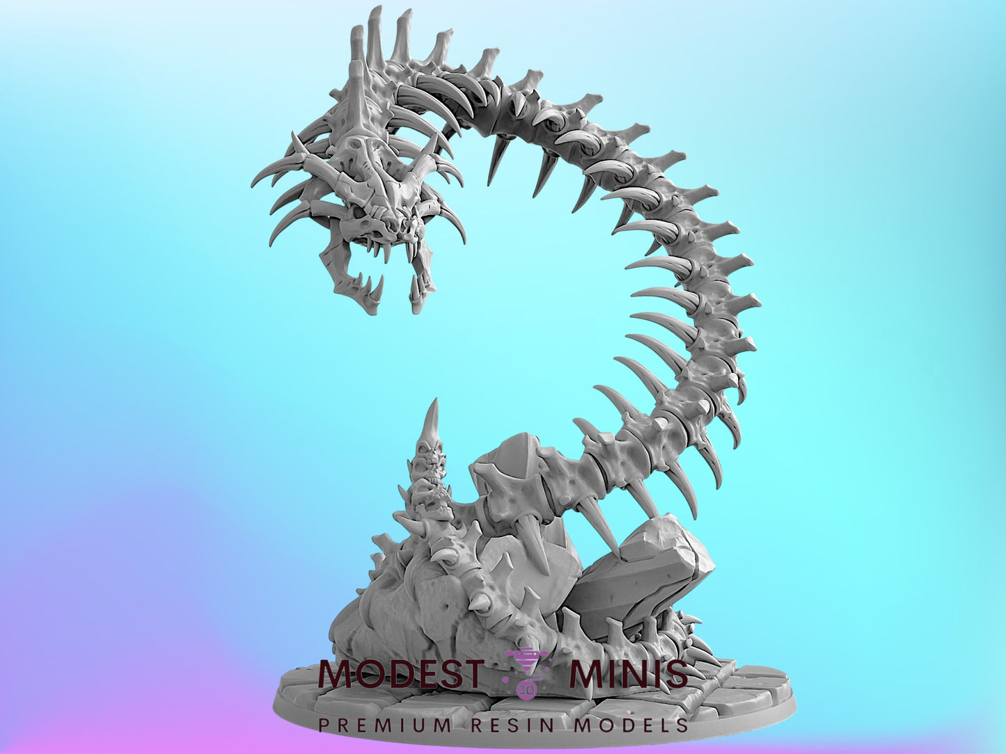 Skullnaga Yuan Ti | 28mm - 75mm Scale Resin Minis | DnD | Frostgrave Artisan Maneater Nagarot (Copy)