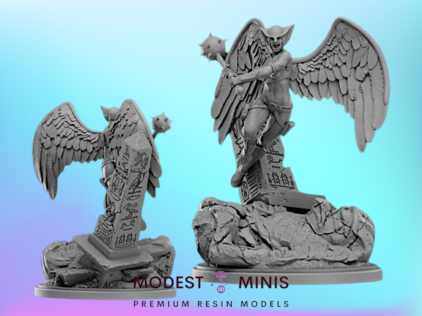 Sky Huntress | 32mm - 40mm Mini | Crisis Protocol Proxy | Superhero | Hall of Heroes