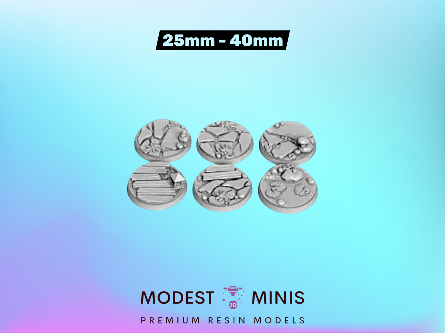 Asian Theme Bases | 25mm - 100mm | DnD Mini | Fantasy