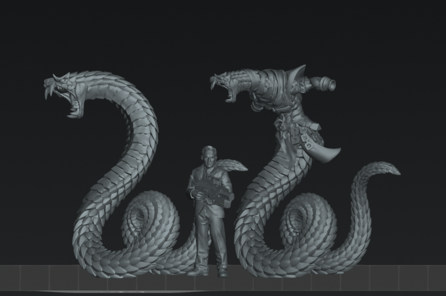 Nagarot Crawlers Yuan Ti | 28mm - 75mm Scale Resin Minis | DnD | Frostgrave Artisan Maneater Nagarot (Copy)