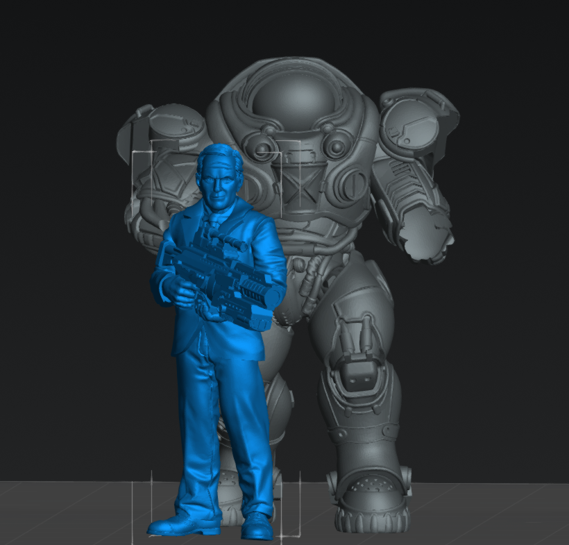 Human Power Armor Suit Jetpack Space Marines - 32mm Scale Sci Fi Starcraft | Papsikels