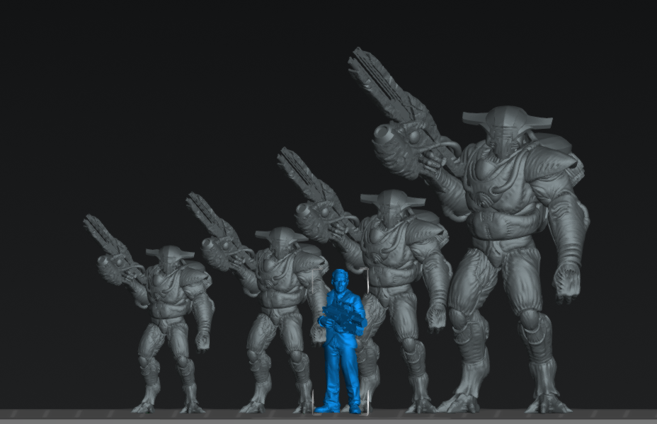 Xeno Squid Elevated Ones - 32mm Scale Helldivers | Papsikels