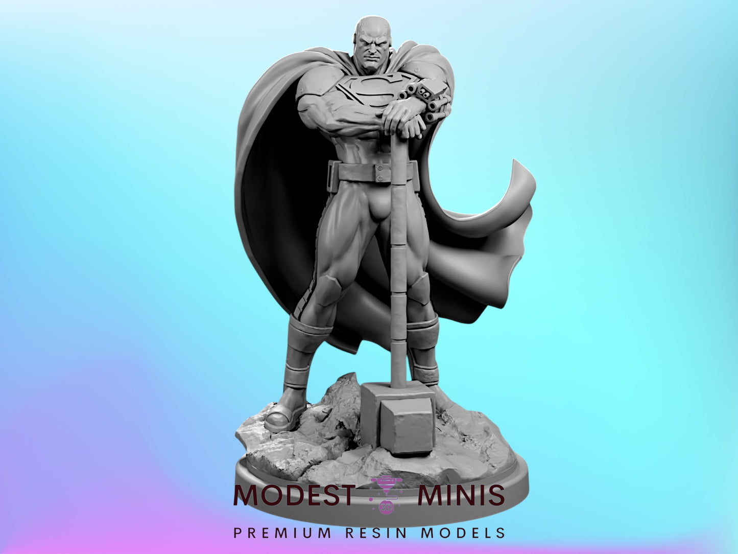 Steel | 32mm - 40mm Mini | Crisis Protocol Proxy | Superhero | Hall of Heroes