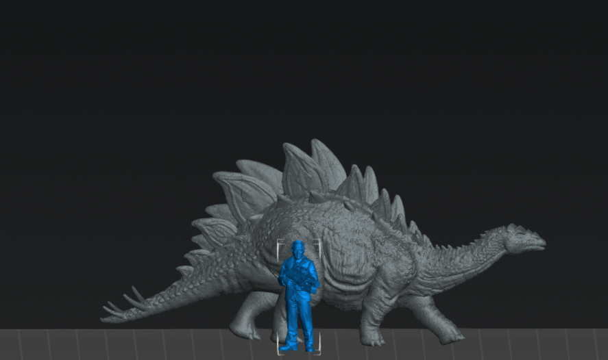 Stegosaurus Cry | 15mm - 40mm Scale Dinosaur Miniature | DnD Frostgrave Mini | Epic