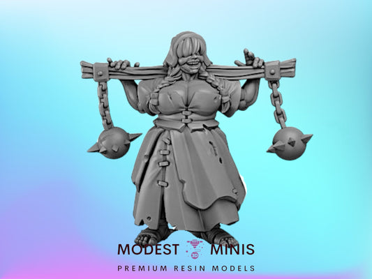 Strong Woman | 28mm - 75mm Scale | DnD Frostgrave Mini | Vae Victis Fantasy