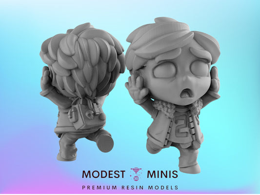 Chibi Student Athlete - 28mm - 54mm Scale | Worlds End