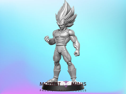 DBZ Super Veggies - 32mm Scale DnD Miniature | Anime | JRPG Mini - RN Estudio