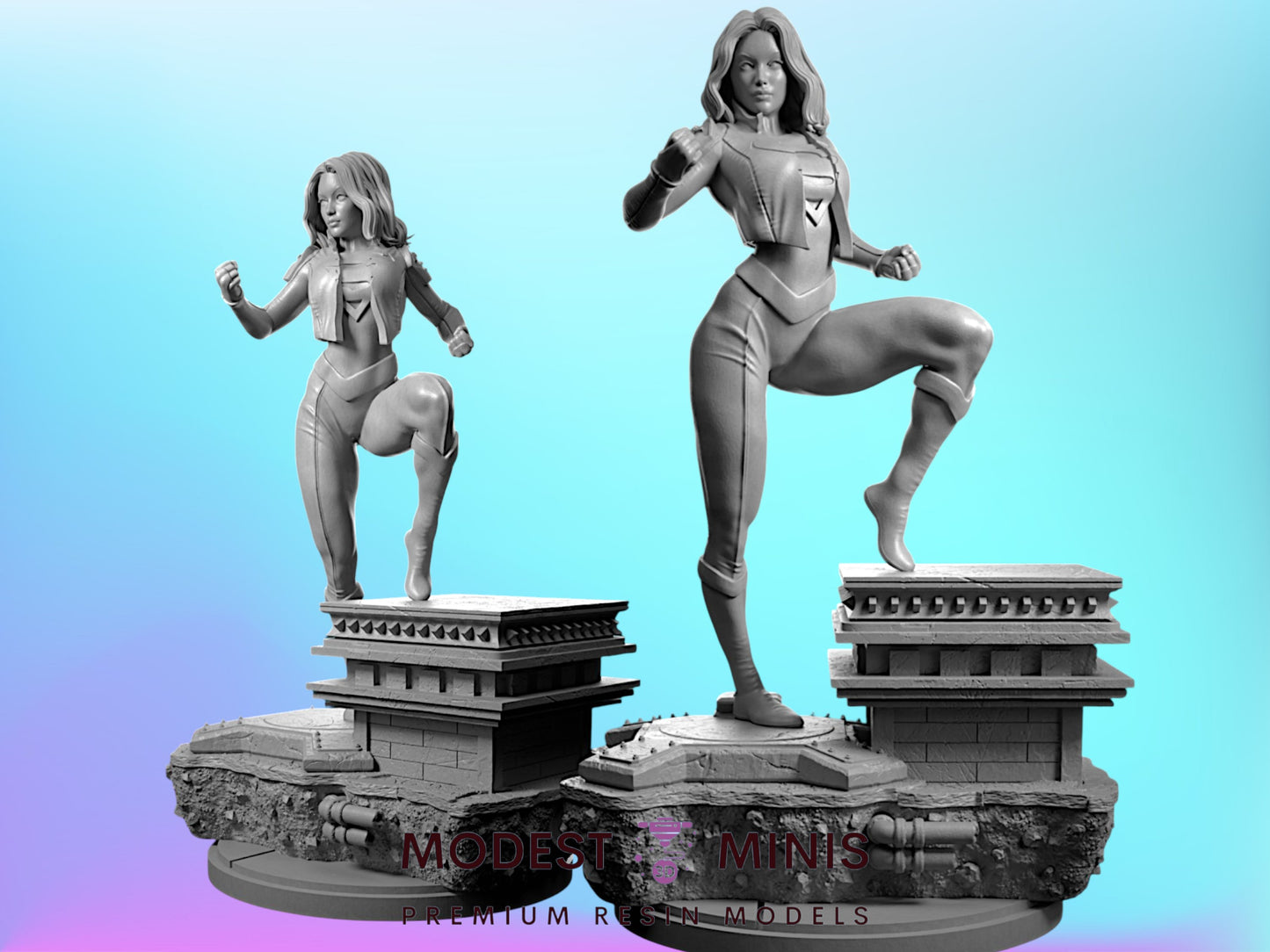 Legion Supergirl | Resin Miniature Proxy for Crisis Protocol