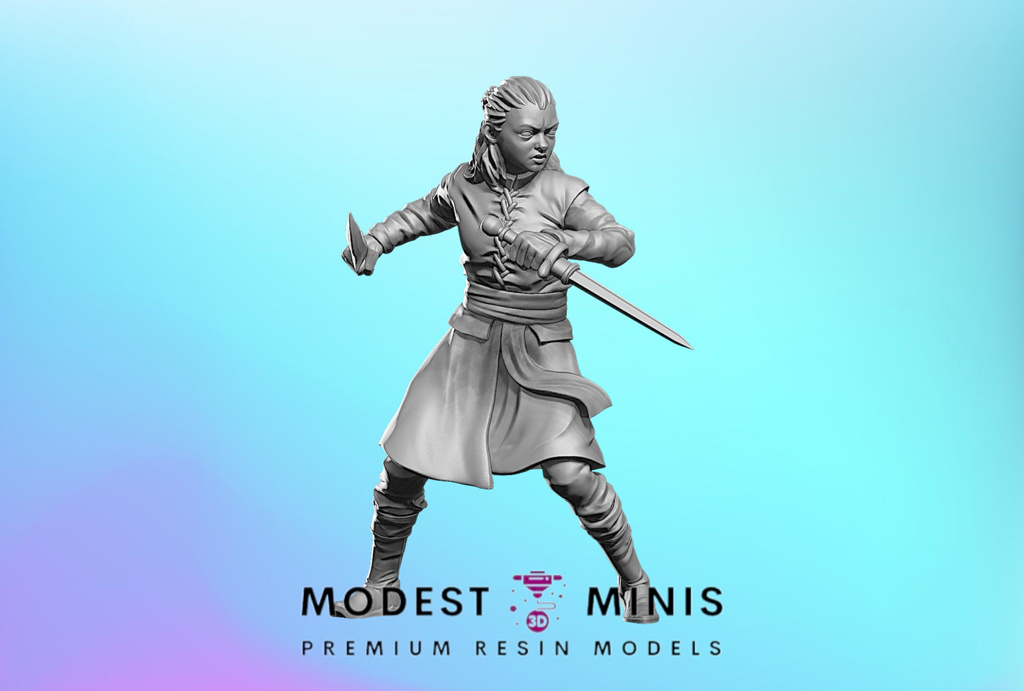 Survivor Avelyn | 28mm - 100mm Scale Resin Mini | Zombicide | Vaultz GoT