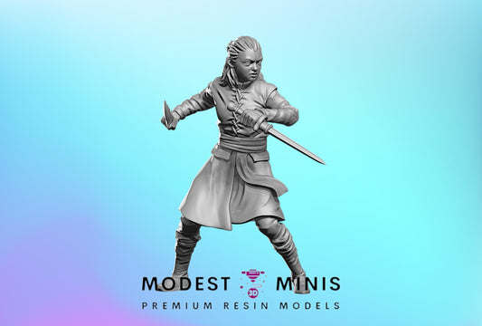 Survivor Avelyn | 28mm - 100mm Scale Resin Mini | Zombicide | Vaultz GoT