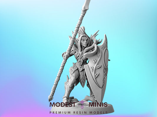 Sylvan Knight F | 28mm - 75mm Scale Resin Minis | DnD | Artisan Guild