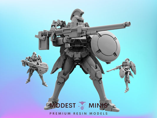 Armored Lady Tallgeese 1 - 32mm Scale Cyberpunk Mini Gundam | Papsikels