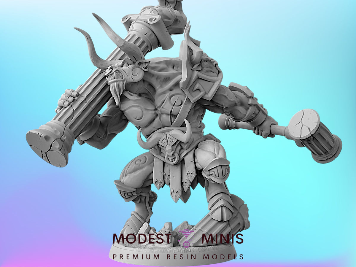 Tavros Colosseum Champion  | 28mm - 75mm Scale Resin Minis | DnD | Frostgrave Artisan Minotaur