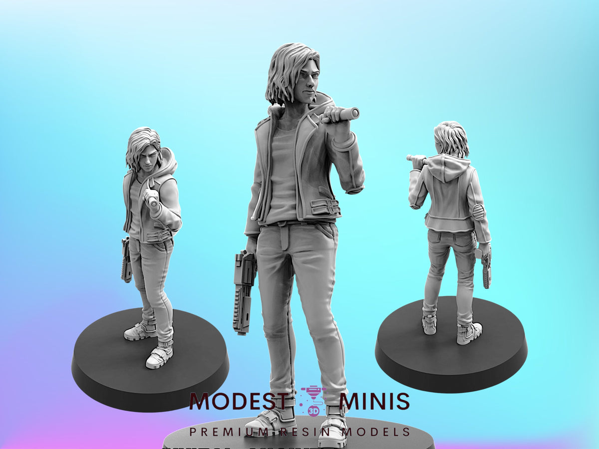 FBI Tech Analyst - 28mm - 100mm Scale Cyberpunk Necromunda Miniature | Papsikels