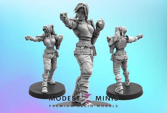 Eco Terrorist Insurgent Techie Explosive Expert - 32mm Scale Cyberpunk Final Fantasy Shadowrun | Papsikels