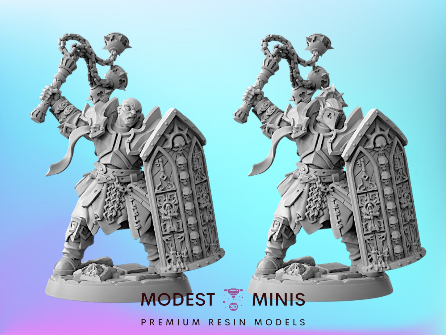 Requiem Templar C | 28mm - 75mm Scale Resin Minis | DnD | Artisan Guild