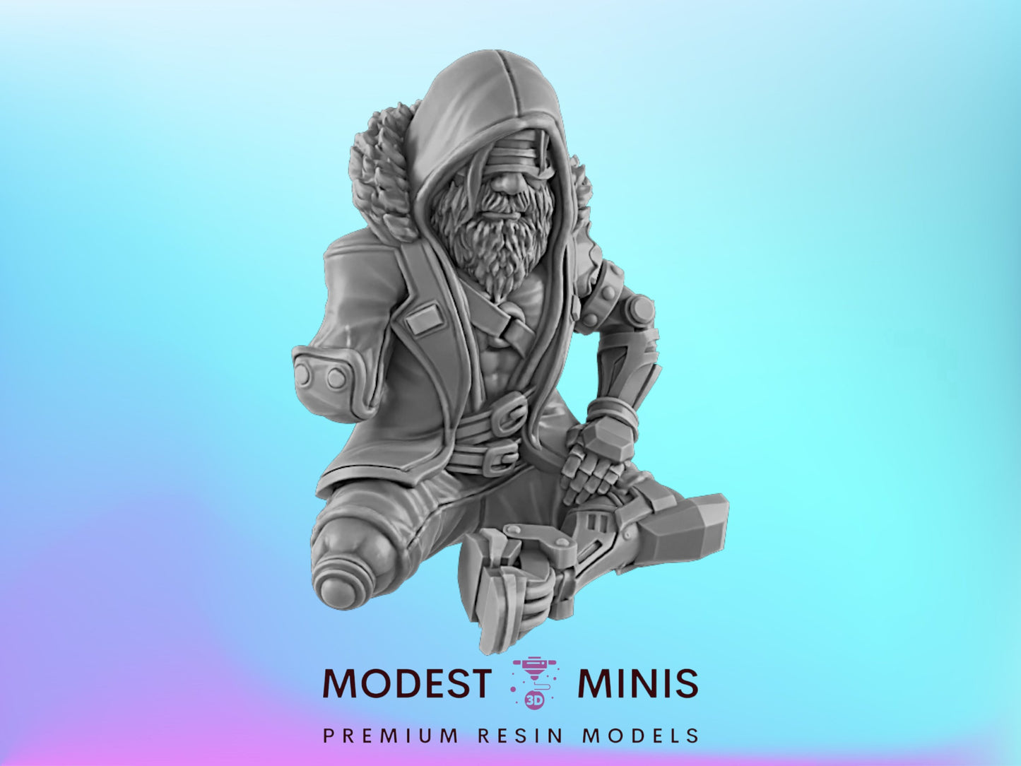 The Lost Vet - No Blanket | 25mm - 75mm Scale | DnD | EC3D Cyberpunk Mini | Ghost City