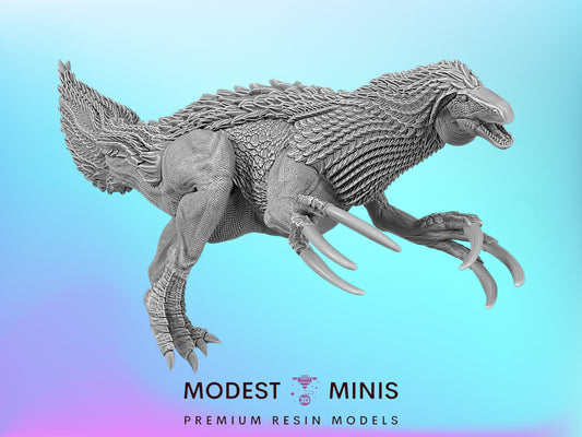 Therizinosaurus Running | 15mm - 40mm Scale Dinosaur Miniature | DnD Frostgrave Mini | Epic