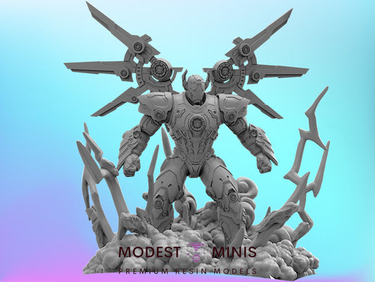 God Buster | 32mm - 40mm Mini | Superhero | Trident