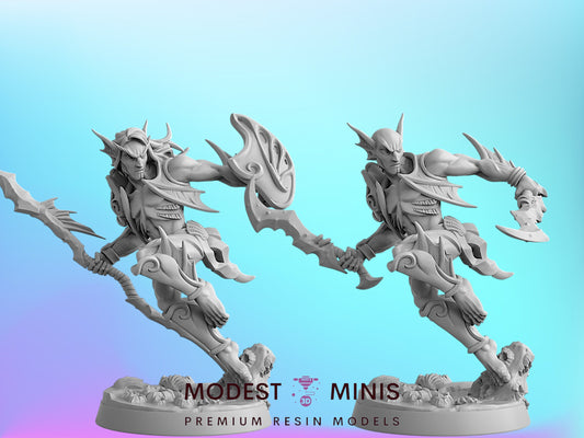 Triton Raider B | 28mm - 75mm Scale Resin Minis | DnD | Frostgrave Artisan Guild Sunken Kingdoms