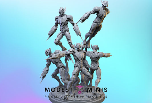 Ultron Drones | 32mm - 40mm Mini | Crisis Protocol Proxy | Superhero | C27
