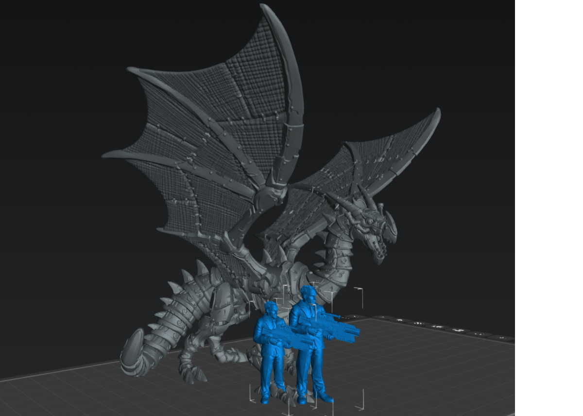 Clockwork Dragon | 25mm to 40mm Steampunk Mini | DnD | EC3D