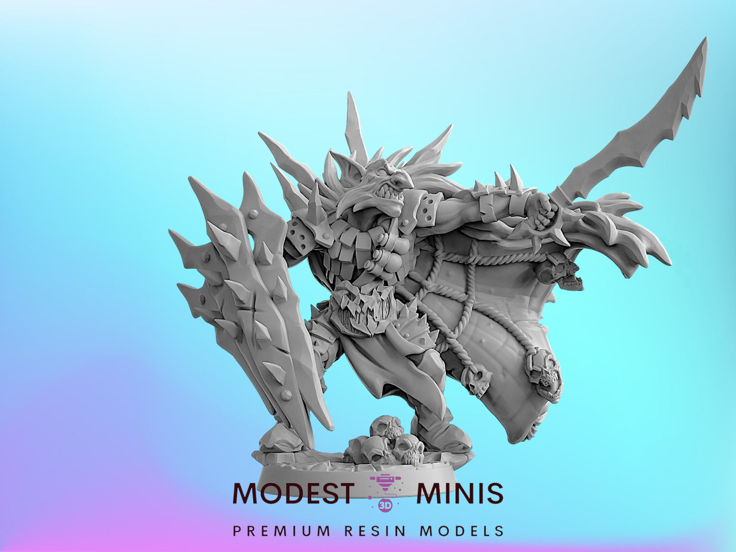 Uzgrot Blackrazor Hobgoblin Champion | 28mm - 75mm Scale Resin Minis | DnD | Artisan Guild