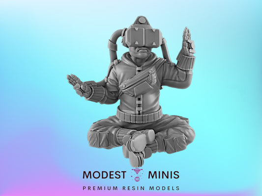 VR Obsessive | 25mm - 75mm Scale | DnD | EC3D Cyberpunk Mini | Ghost City