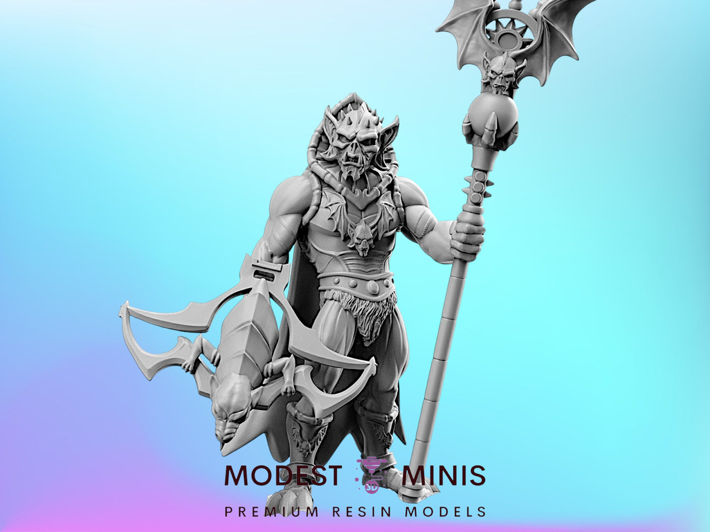 Hoarbad Vamp Bow - 28mm - 100mm DnD Miniature | He-Man | 80's Fantasy Mini - RN Estudio