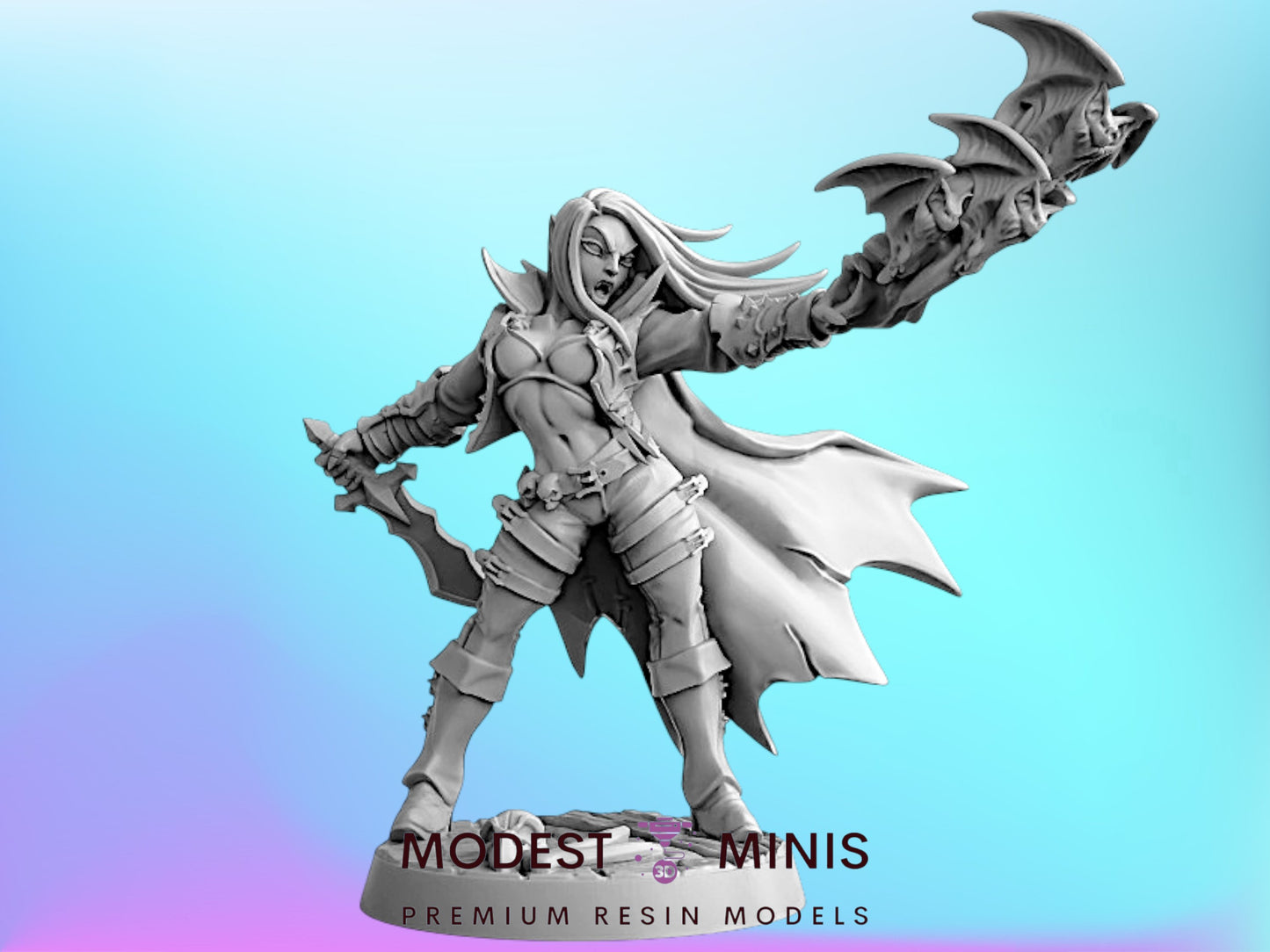 Soulless Vampire D | 28mm - 75mm Scale Resin Minis | DnD | Artisan Guild Vampires
