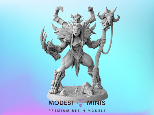 Vesdra Orc Shaman | 28mm - 75mm Scale Resin Minis | DnD | Artisan Guild