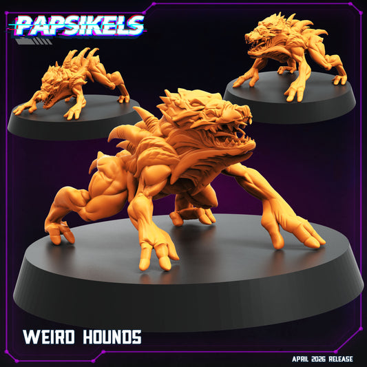 Weird Hounds | 28mm+ Scale Miniature | Starcraft | Papsikels